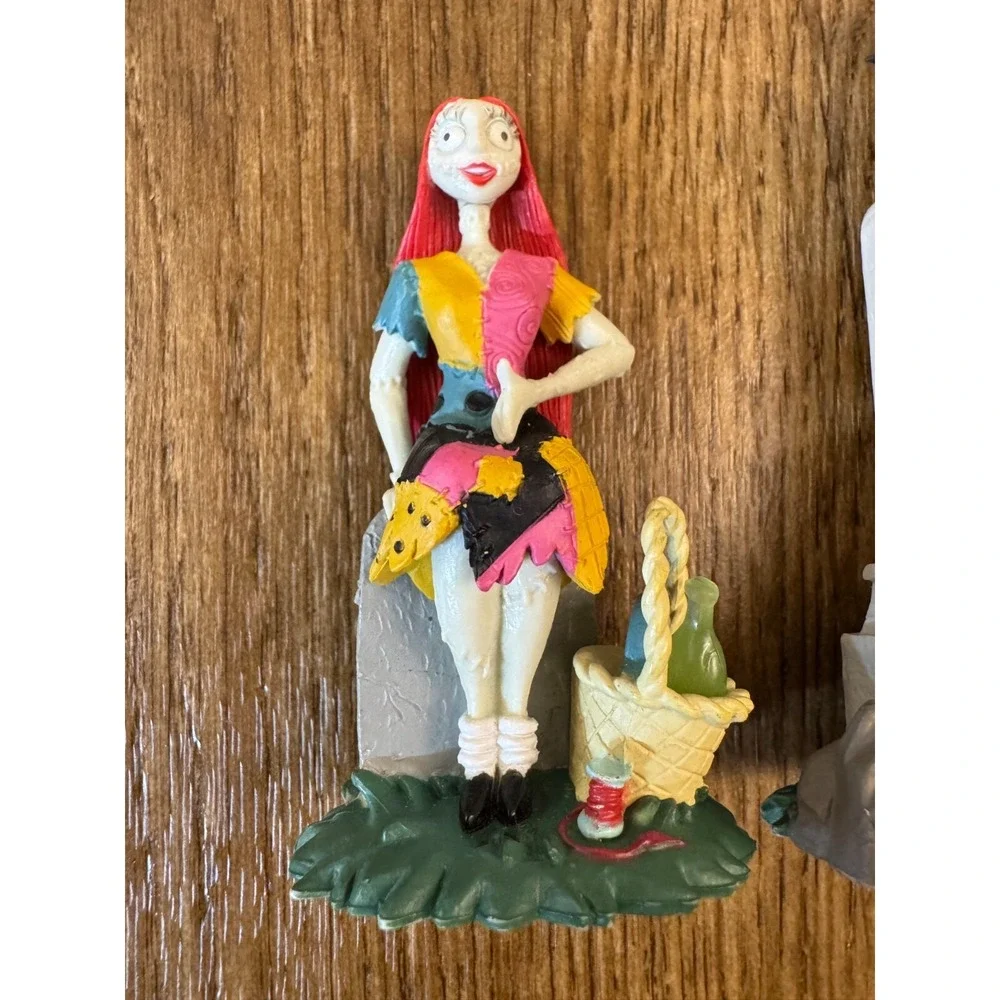 Disney Nightmare Before Christmas Jack Skellington Sally Figures Cake Topper Lot